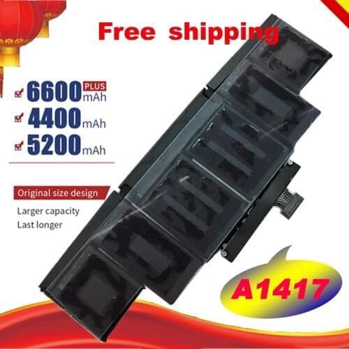 95Wh 10.95V A1417 Battery For Apple Macbook Pro 15" Inch A1398 Mid 2012 Early 2013 Retina MC975LL/A MC976LL/A MD83 Free Shipping