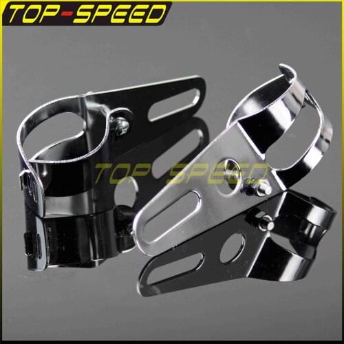35mm-54mm Fork Motorcycle Headlight Mount Bracket Head Lamp Clamp Holder For Harley Honda Yamaha