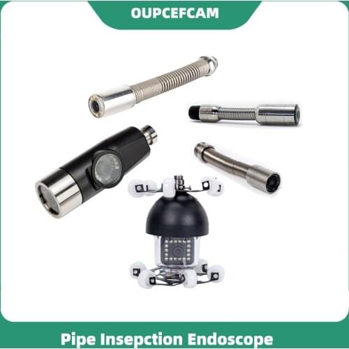 Stainless Steel Camera Head For Pipe Drain Sewer Inspection System Self Balance Camera 512hz Transmitter