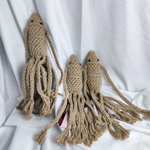 Cotton rope hand-woven octopus pet fidget toys bite-resistant molar teeth cleaning odorless Antistress toys For Dogs products