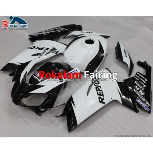 Cowl Set For Aprilia RS125 2006 2007 2008 2009 2010 2011 RS-125 06 08 11 Black White Motorbike Fairing Kit (Injection Molding)