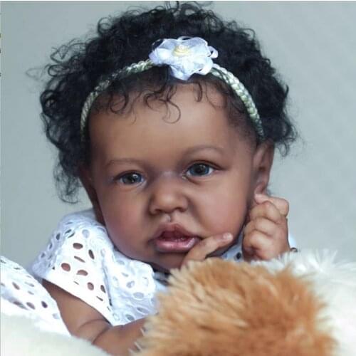 KEIUMI-22Inches DIY Blank Kits Reborn Baby Doll Lifelike Handmade Vinyl Unpainted Unfinished Dolls For Girls LoL Surprise Gifts