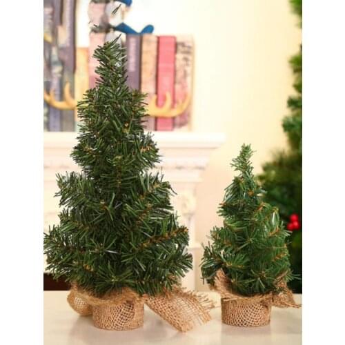 20/30cm High Pine Tree Mini Christmas Tree Holiday Party Birthday Table Desk Artificial Decor Lightweight Portable Desktop Decor