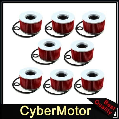 8x Oil Filter For KAWASAKI KZ400D Z400 KZ400S Z1F KZ650B Z650SR KZ650B Z500
