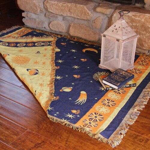 Multifunction thicker Cotton Knitted Decorative Sofa Cover Towel Blanket Thread Blanket for Beds Soft Plaids Vintage Tapestry