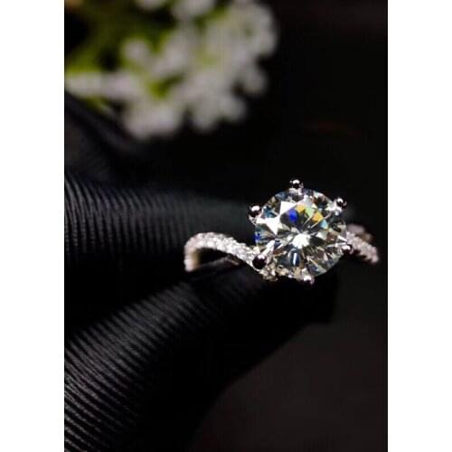 Moissanite, 925 Silver fashion design, strong fire color,diamond, high hardness 1.2ct