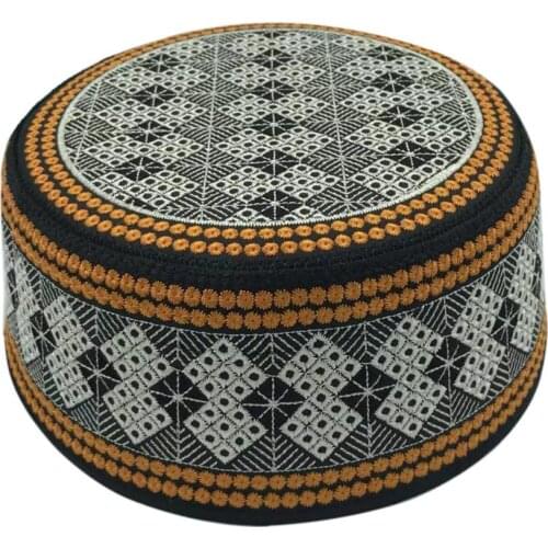 New Prayer Hats Cotton Embroidery Islamism Muslim hat Islam Arabic India Jewish Hat Saudi Arabia Hats for men Headscarf Clothing