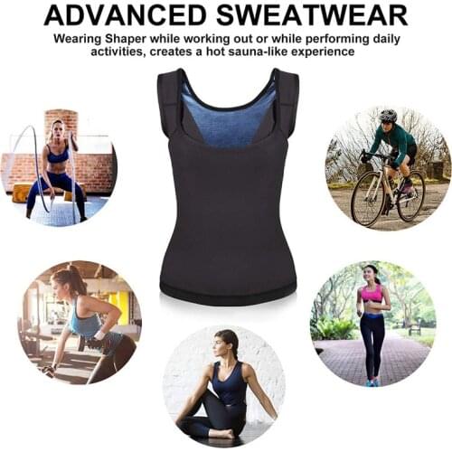 Men High-quality Fitness Vest Slim Polymer Sauna Vest Reduces Abdominal Fat Burning Thermal Shaping Corset