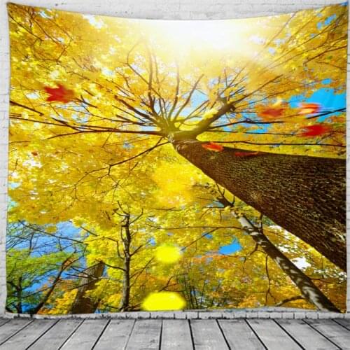 Strange Woods Wall Tapestry Hanging Flower Psychedelic Tapestry Wall Hanging Decor Halloween Deco