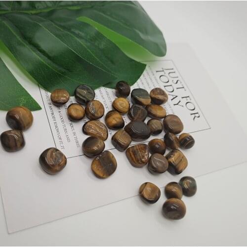 Natural Tiger Eye Quartz Gravel Treatment Reiki Pearl Aquarium Garden Kitchen Decoration