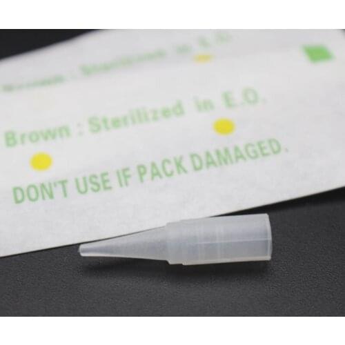 100pcs Sterile Traditional Needle Caps Independent Package Permanent makeup Eyebrow Lip Tattoo Machine Needles Tips 1RL 3RL 5RL