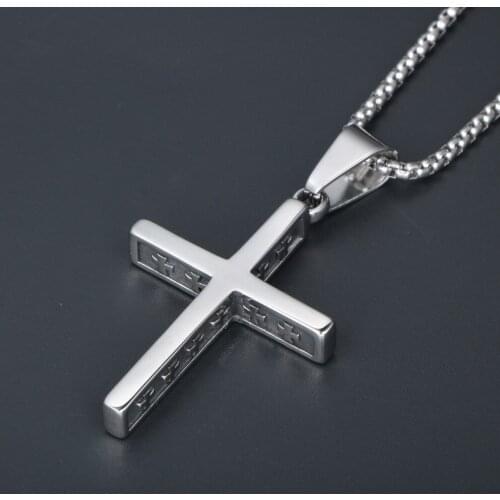 Hip Hop Stainless Steel Necklace Gothic Punk Pendant Harajuku Necklace Titanium Steel Gift For Men Women