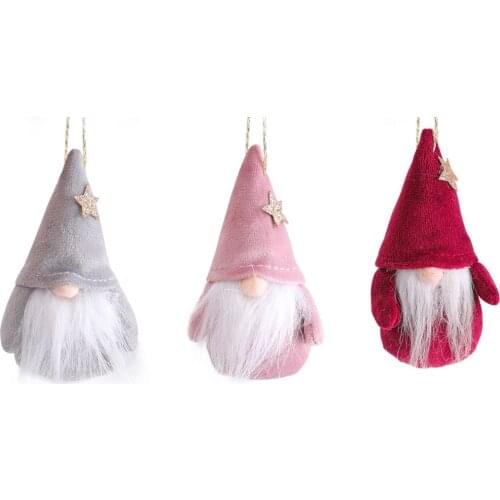 Plush Faceless Gnome Doll Lovely Christmas Tree Ornaments for Home Living Room Garden Decoration Christmas Decorations LBS