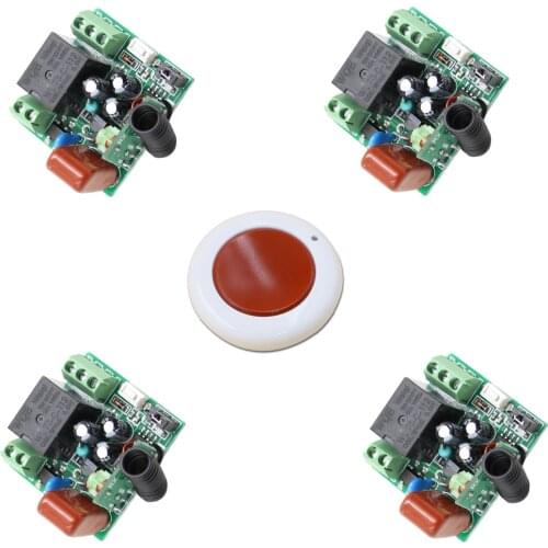 RF Remote Control Switch AC 220V Relay Receiver Wireless ON-OFF 10A 1Ch Micro Receiver Module Transmitter Learning Code