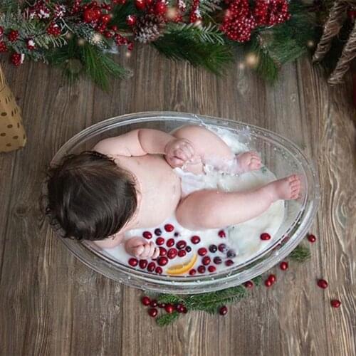 Newborn Photo Props Mini Milk Bath Tub Baby Photo Shoot Furniture Also Wine Party Tub