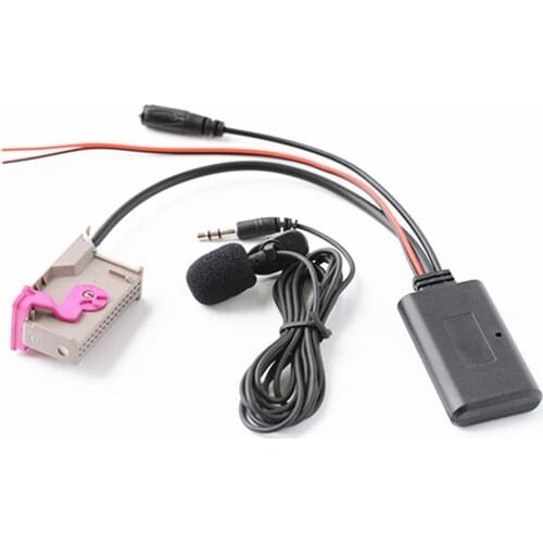 RNSE Bluetooth AUX Adapter Music MP3 Aux-IN Audio Cable Microphone Handsfree For Audi A3 A4 A6 A8 TT R8 RNS-E 32Pin