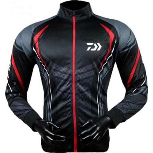 Outdoor Fishing Shirt Sunscreen Quick-Drying Mens Plus Size Fishing Jacket Uv Protection Long Sleeve Driving Fishing Jerseys