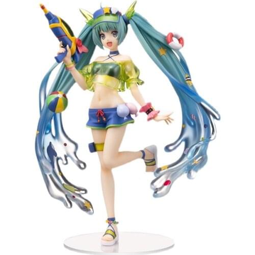 Sega Vocaloid Hatsune Water Gun Miku Garage Kit Pvc Assembly Model Western Animiation Action Figure Kids Toys
