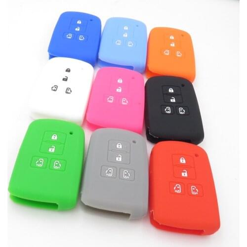 50pcs Xinyuexin Silicone Car Key Cover Case For Toyota Sienta Remote Key Case 4 Buttons Car Styling Cover