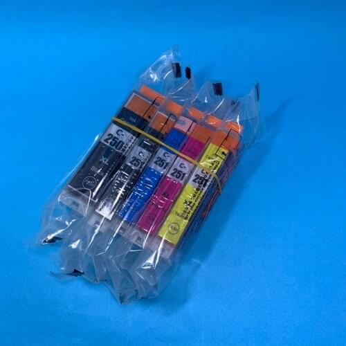 YOTAT 5pcs Compatible ink cartridge PGI-250 CLI-251 for Canon PIXMA MG5420 MG6320 iP7220 MX722 MX922 MG5520 MG6420 MG7120 MG5620