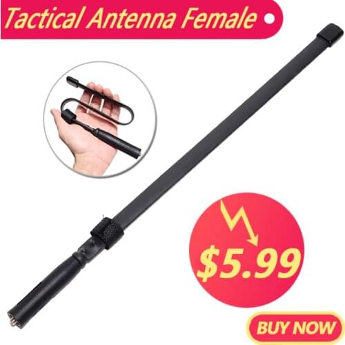 Baofeng 152 CS Tactical Antenna SMA-Female Dual Band VHF UHF 144/430Mhz Foldable For Walkie Talkie Baofeng UV-5R UV-82 UV5R