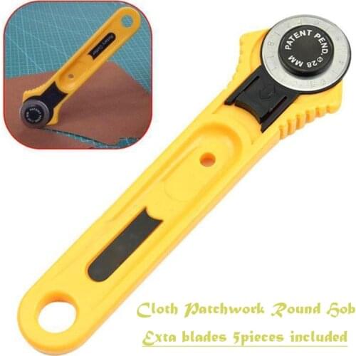 Cloth Round Hob Patchwork Round Hob Stainless Steel Turns Hobs Cloth Knife Cut Round Knife Handmade Fabric Cutter