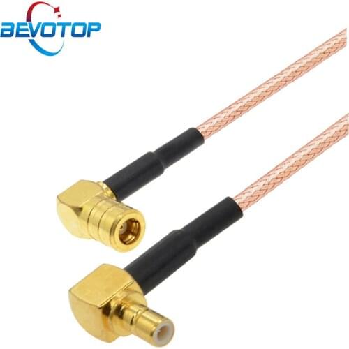 Elbow 90 Degree SMB Male Plug to Female Rigtht Agnel Jack RG316 50 Ohm RF Coaxial Cable Satellite Radio Extension Cord Jumper