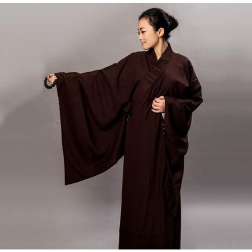 Buddhist monk robes female uniform zen clothing shaolin monk clothes buddhist monk costume women clothing TA526