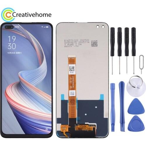 LCD Screen and Digitizer Full Assembly for OPPO A92s / Realme 6 Pro / RMX2061 / RMX2063 (Black)