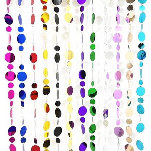 10M DIY Festival Party Background Decoration Wedding Scene Layout Christmas Tree Ornaments Plastic Sequin Curtains
