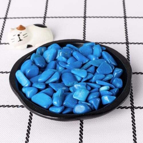 500g blue howlite Natural Gravel Specimen Quartz Stone Home Decor Colorful for aquarium Healing Energy Stone Rock Mineral