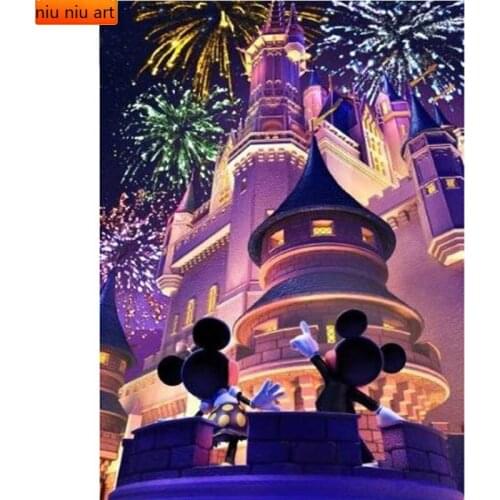 NEW Full 5D DIY Diamond Painting Cross Stitch Mosaic Cartoon Mickey Lover Diamond Embroidery Home Decor Handicrafts Decor Gift