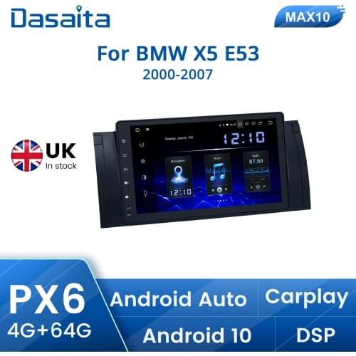 Dasaita 9" Android 10.0 Multimedia Player Car Radio Player Stereo for BMW E39 E53 X5 Car Stereo Multimedia Navigation carplay