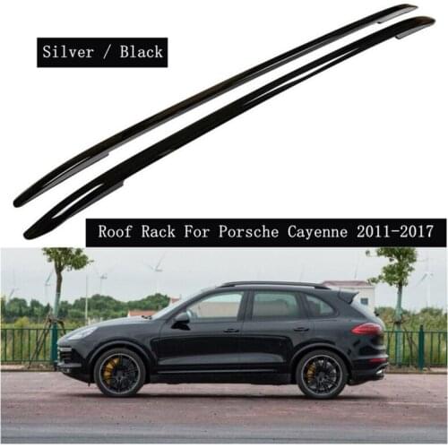 Roof Rack For Porsche Cayenne 2011 2012 13 14 15 16 2017 Aluminum Alloy Rails Bar Luggage Carrier Bars top bar Racks Rail Boxes