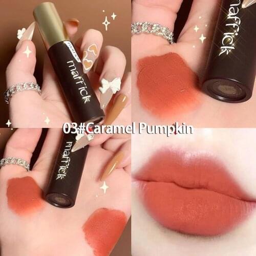 1pc Velvet Liquid Lipstick Matte Lip Gloss Silky Soft Mist Texture Moisturizing Waterproof Sweatproof Rich Color Lipstick TSLM1