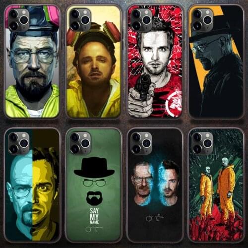 Walter Jessie Popular TV Breaking Bad Phone Case for iPhone 8 7 6 6S Plus X 5S SE 2020 XR 11 12 Pro mini pro XS MAX