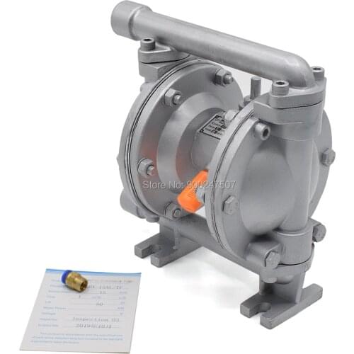 Air Operated Double Diaphragm Pump 1‘’ 157L/min 41.5GPM Al Buna-N Diaphragm Optional for Chemical Industrial Water Treatment