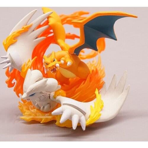 TAKARA TOMY Genuine Bulk Goods Pokemon Charizard White Dragon Model Doll Ornaments Figure