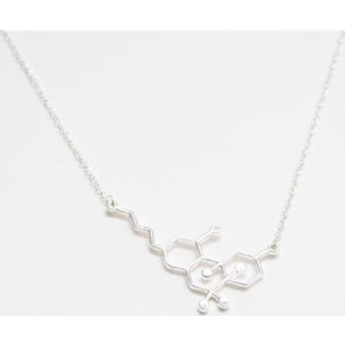 European And American Popular Hot Style Jewelry Science Students HTC Chemical Molecule Necklace Greative