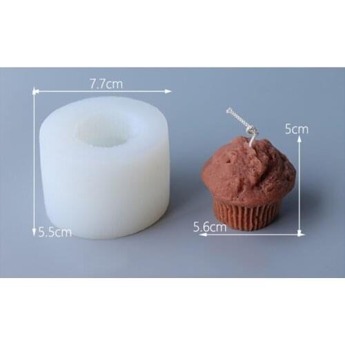 Muffin cake Shape Candle Mold Silicone Candle Mold DIY Candle Crafts Home Decor