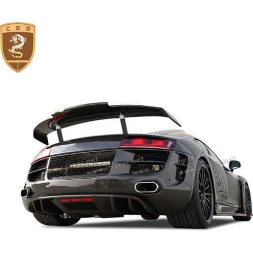 CSSYL Real Carbon Fiber Body Kit For R8 Rear Wing Spoiler Carbon Parts Car Modification Car Styling