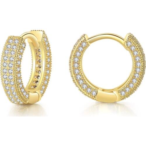 Iced Out Rapper Hip Hop Earrings For Women Men 2021 Trend Jewelry On The Ear Personality Fashion Jewelry Wholesale Gifts OHE033