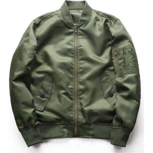 Shanghai Story Mens US Air Force MA-1 Flight Jacket 3 Color