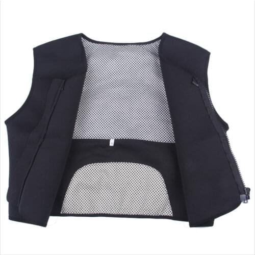Men Tourmaline Self Heating Vest Waistcoat Vest Thermal Magnetic Therapy Waist Support Back Support Shoulder Pad Vest Corset