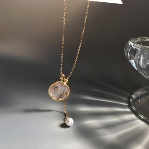 Women Fashion Simple Sparkling Diamond Collar Bone Chain Contracted Temperament Geometry Only Beautiful Necklace