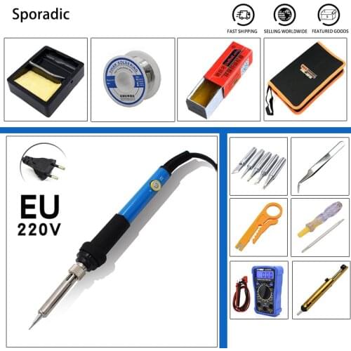 Soldering Iron With Digital Multimeter Adjustable Temperature Auto Ranging AC/DC Tester Multimetro Welding Soldering Iron Kits