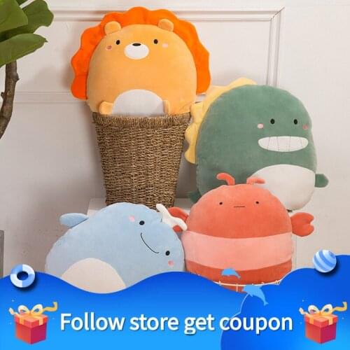 Plush Toys Pillow Hugs Stuffed Decorative Animal Doll Siesta Sleep Children Soft Gift Lovely Cartoon Blanket Rely On Warm Hands