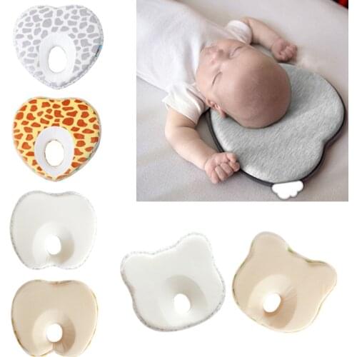 Hot Infant Anti Roll Toddler Pillow Shape Toddler Sleeping Positioner Cushion Flat Head Protect Newborn Almohadas Baby Bedding