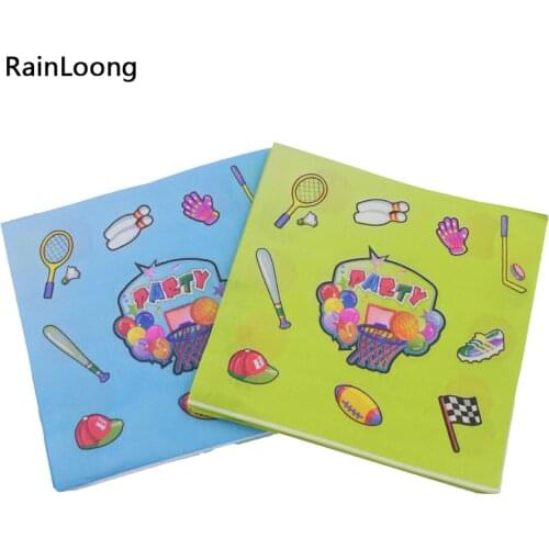 [RainLoong] Party Paper Napkin Printed Feature Tissue Decoration Servilleta 33cm*33cm 1 pack (20pcs/pack)