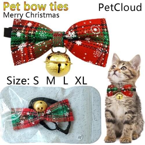 Christmas Dress Up Dogs Scarf Decoration Supplies Dog Scarf Bow Tie Cat Saliva Scarf Bib Bow Collar Pet Supplies Parts PetCloud